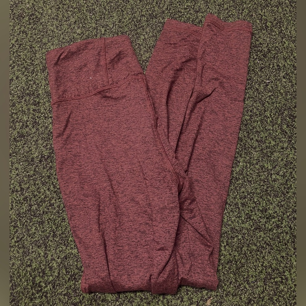 red / brown small girls leggings